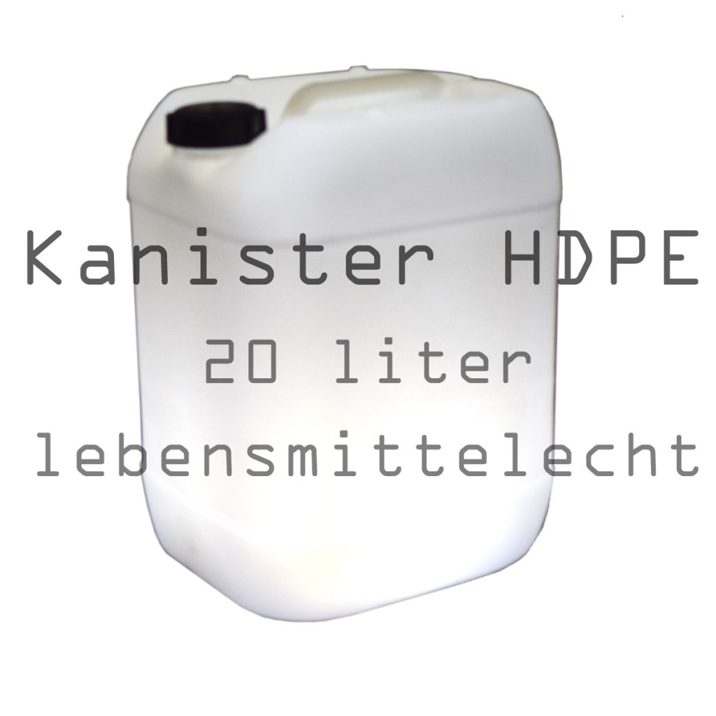 Kanister lebensmittelecht 20l HDPE für mobiles Handwaschbecken und