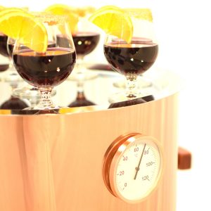 Glühweintopf mit Thermometer