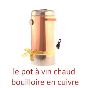 pot a cuivre pour marche de noel