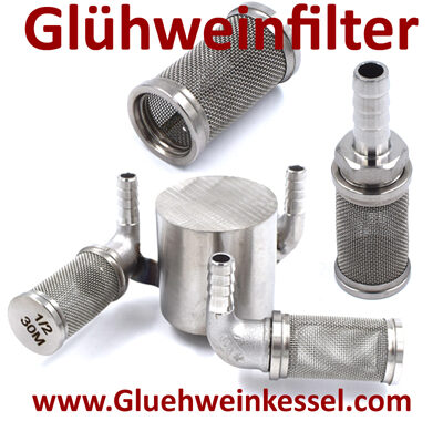 stabile Edelstahlfilter für Glühwein und Selbach